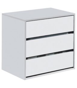 Arctic Drawer Unit 3 Drawer White