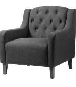Pemberley Fabric Arm Chair Grey