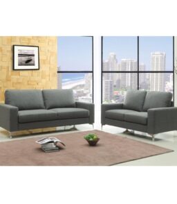 Sally Fabric 2 Seater Sofa Grey