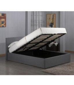 Fusion Fabric Storage Single Bed Grey
