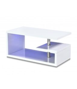 Astana LED Coffee Table White High Gloss