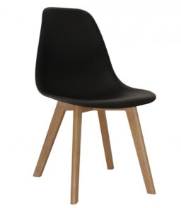 Belgium Plastic (PP) Chairs with Solid Beech Legs