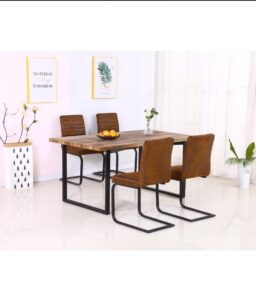 Boston Dining Table Natural & Black