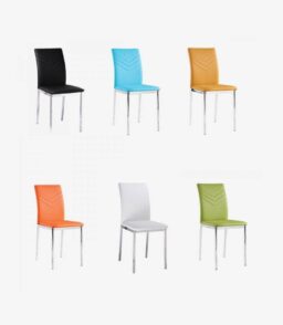 Carina PU Chairs Chrome