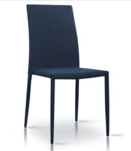 Chatham Fabric Chair Black with Black Metal Legs (4s)