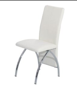 Costilla PU Dining Chair Chrome