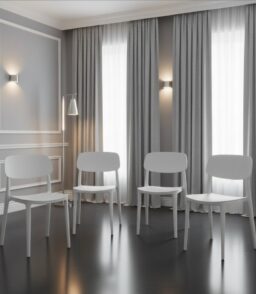 Jemima Plastic Chair White (4s