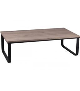Felix Coffee Table Natural with Metal Black