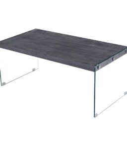 Titan Coffee Table with Glass Sides Black Walnut