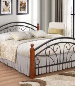DIRTY OAK METAL BED SINGLE