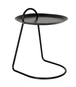 Monroe Metal Lamp Table Black