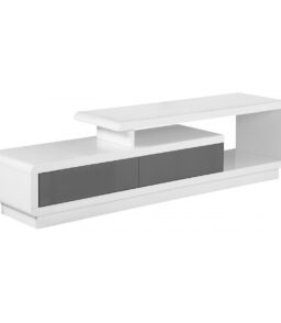 Cavalier High Gloss TV Cabinet White & Grey